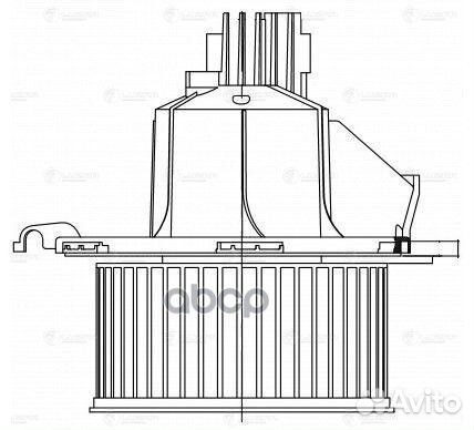 Э/вентилятор отоп. для а/м Opel Zafira B (05)