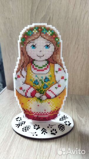 Матрешка вышивка крестиком