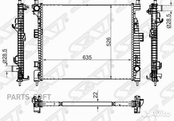 Радиатор охлаждения Джип Гранд Чироки 3.0D 10