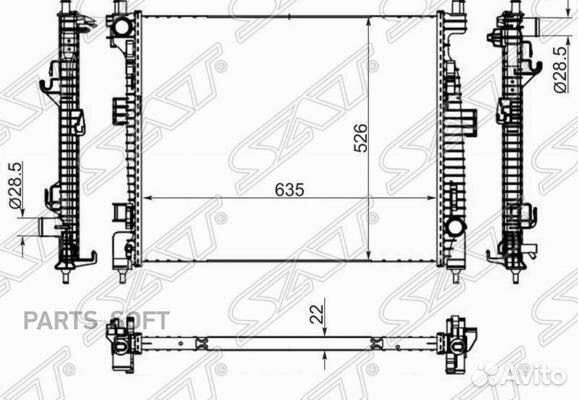 Радиатор охлаждения Джип Гранд Чироки 3.0D 10