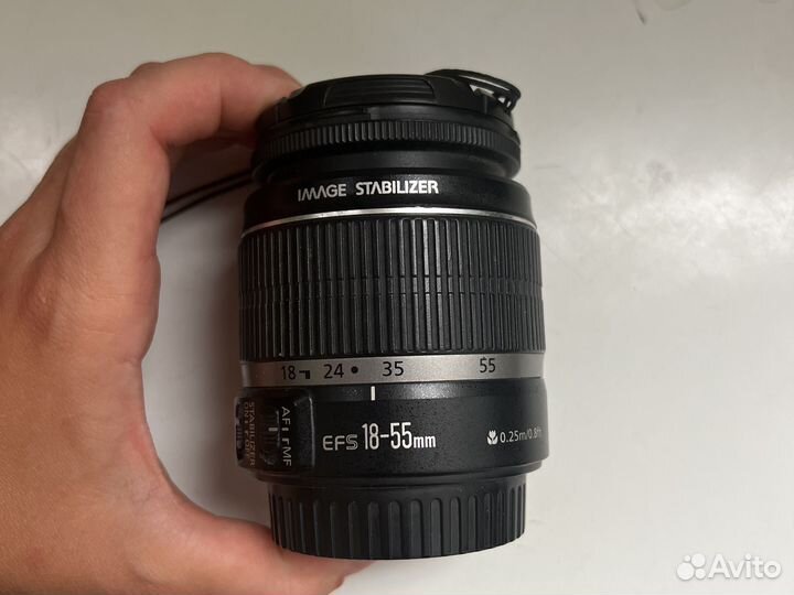 Объектив Canon EF-S 18-55mm f/3.5-5.6 III, черный