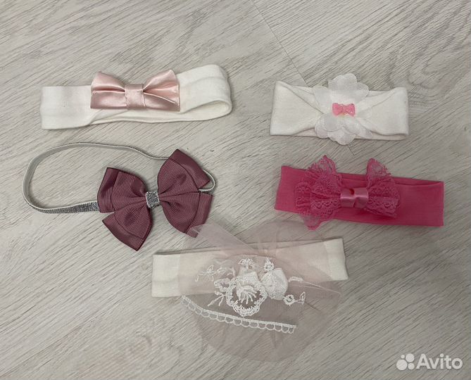 Повязки для девочки 0-6 месяцев