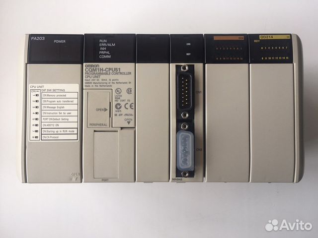 Цпу/блок питания, модули omron