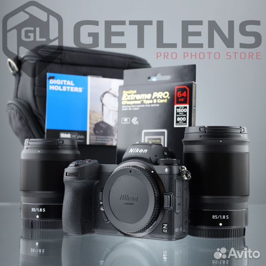 Nikon Z6 II+Z 35mm+Z 85mm+SanDisk 64Gb+Holster 20