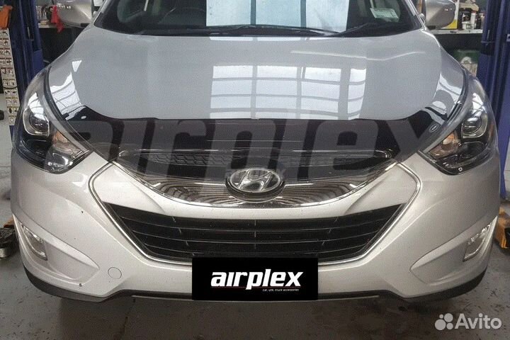 Дефлектор капота hyundai tucson ix35 2008+