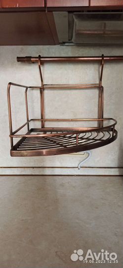 Полка на рейлинг, бронза