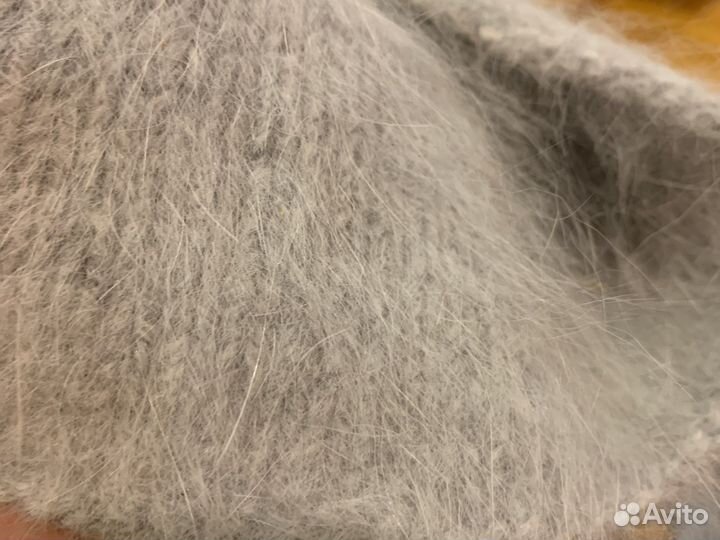 Шапка из нити норки