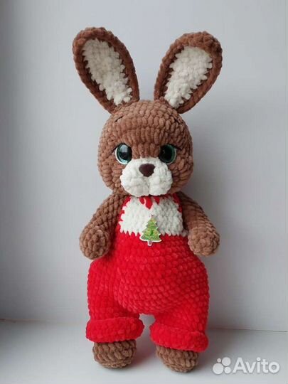Вязаные игрушки зайчик