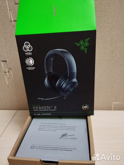 Игровые наушники Razer kraken v3x