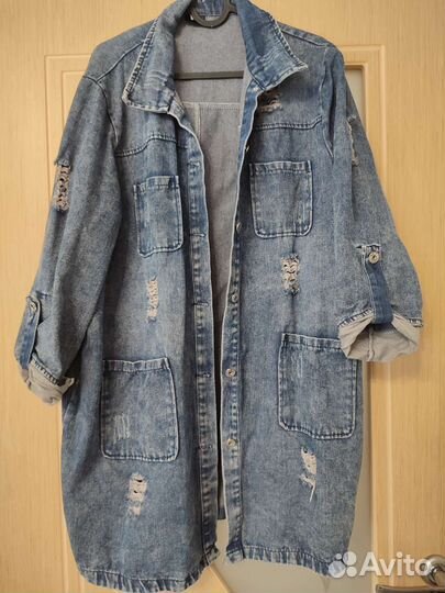 Джинсовый кардиган женский