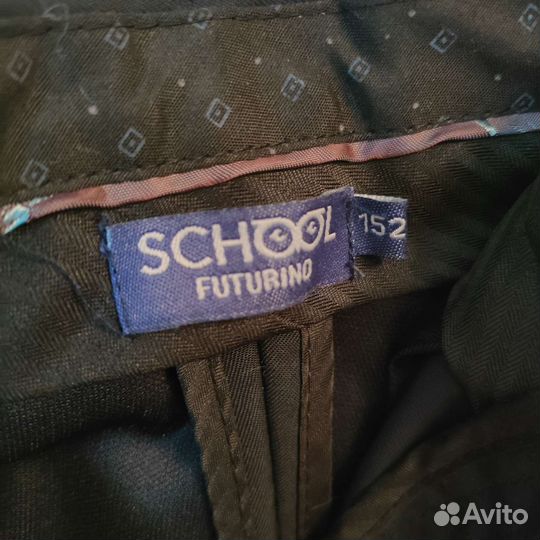 Костюм классический, школьный, 152 рост