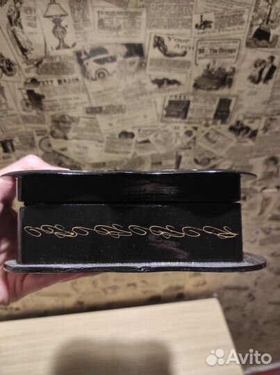 Шкатулка деревянная под Палехскую роспись