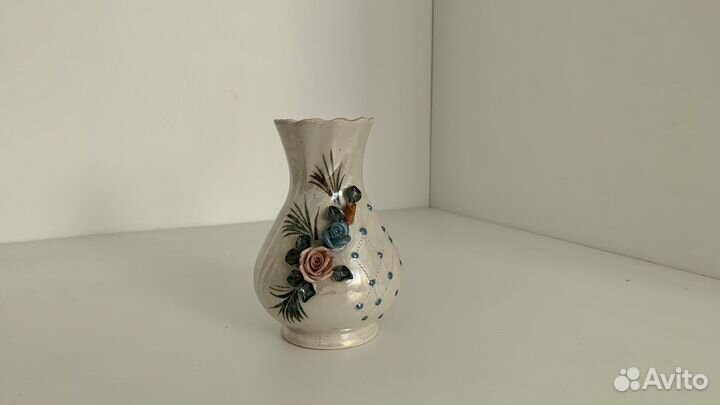 Кисловодский фарфор ручной работы: ваза, шкатулка