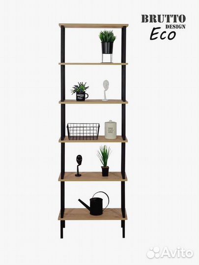 Стеллaж широкий лофт металлический Классик 6