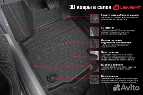 Коврики в салон Toyota RAV4 IV (XA40) 2012-2015