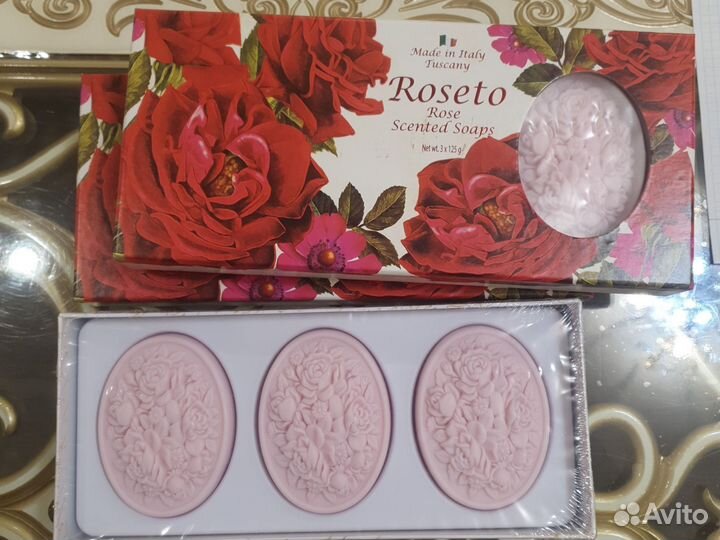 Мыло роза набор Италия SPA a la