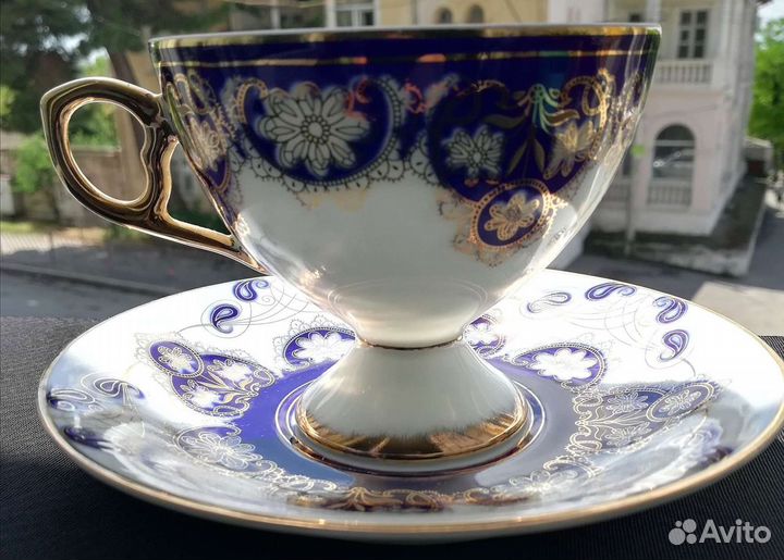 Чайная пара,сервиз Кузнецов