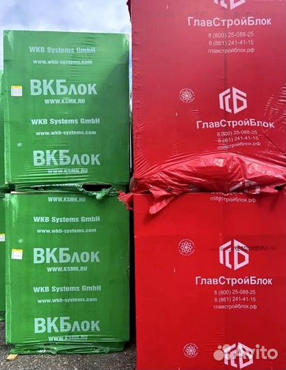 Газоблок газобетон вкблок 625х400х250