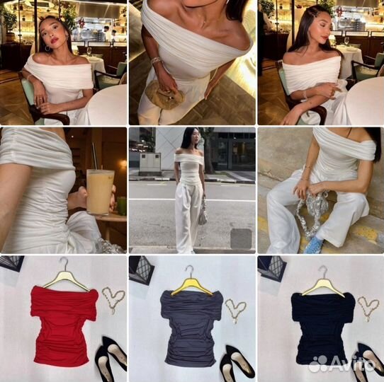 Красная кофта с открытыми плечами новая