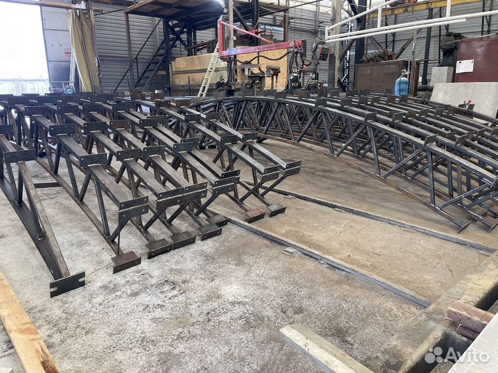 Арочный ангар, арки, дуги