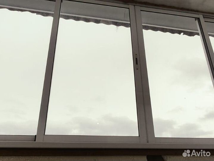Продам раздвижные алюминиевые окна б/у для лоджии