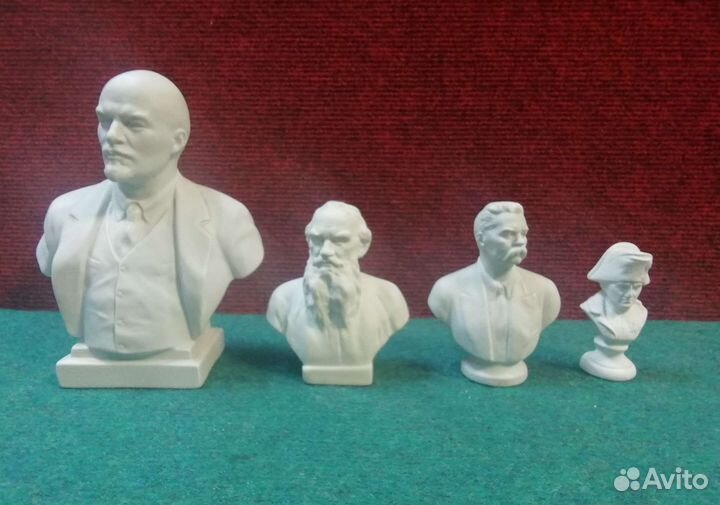 Бюст Ленина, Горького,Толстого бесквит СССР