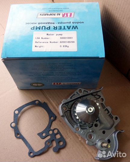 Водяной насос Renault Logan 1.4-1.6 до 2010г