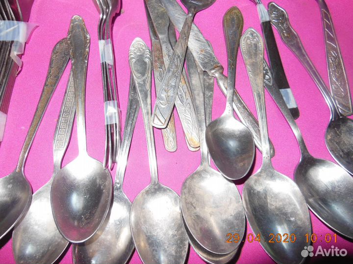 Ложки, вилки, ножи времён СССР