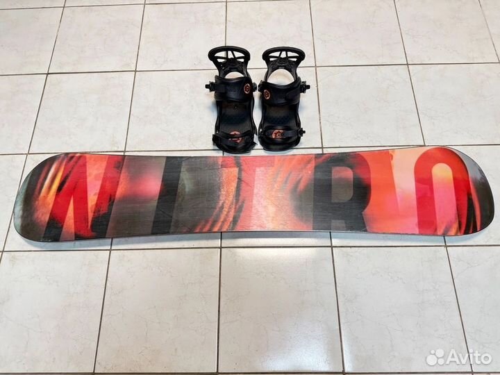 Мужской сноуборд комплект Nitro - 155 + Union - M