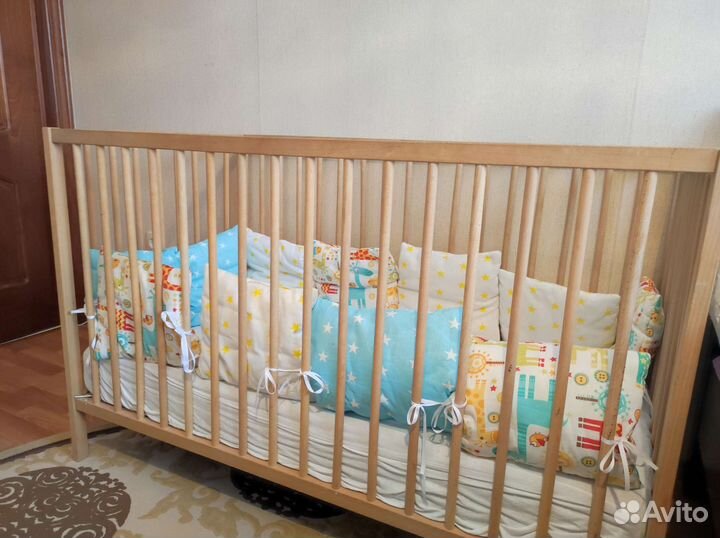 Детская кровать IKEA с матрасом