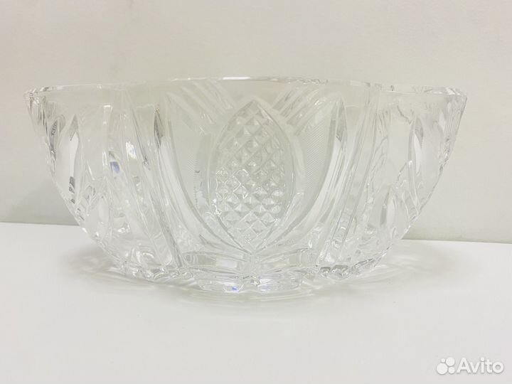 Салатник СССР лзхс Хрусталь Ладья Чертополох