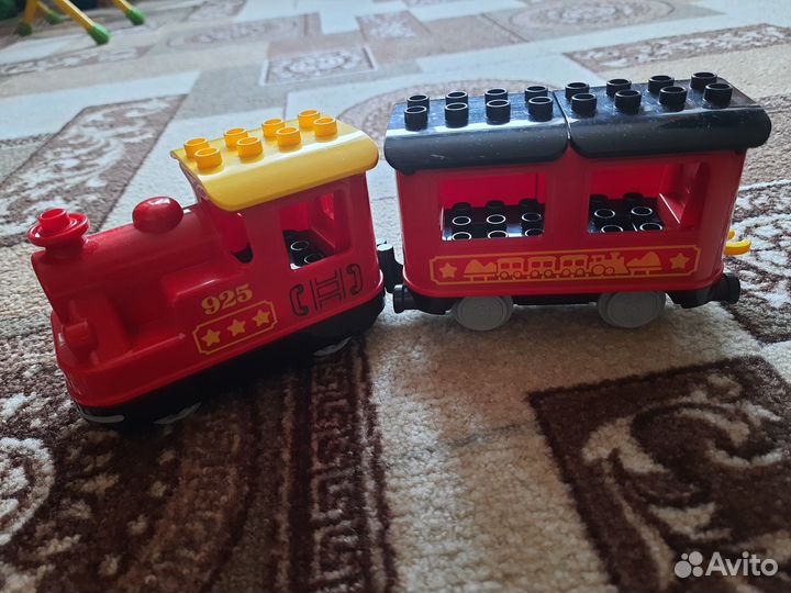 Lego duplo поезд на паровой тяге 10874