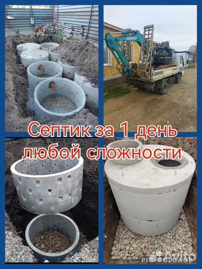 Септики из бетонных колец Жби. Колодец под воду