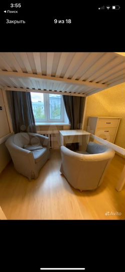 Комната 10,2 м² в 3-к., 4/5 эт.