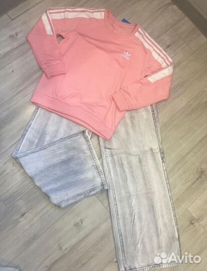 Джинсы широкие палаццо