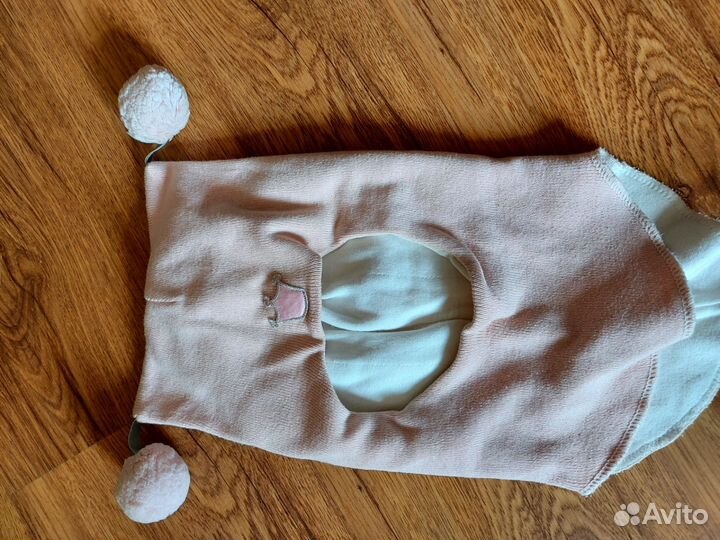 Шапка шлем для девочки