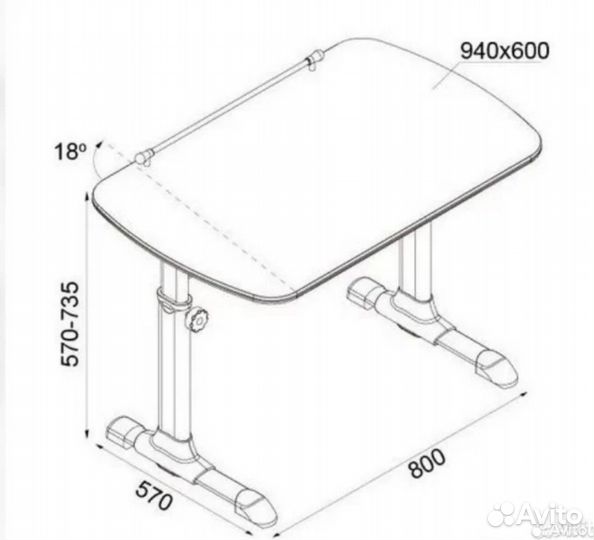 Растущий стол парта