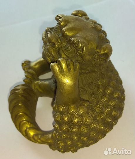 Собака Фу - Дракон Статуэтка из Бронзы ru*202
