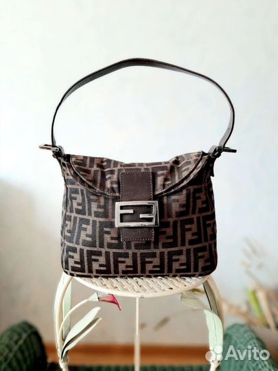 Сумка Fendi Zucca, оригинал, винтаж