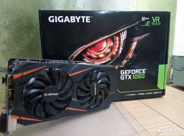 Видеокарта Gigabyte GTX 1060 windforse OC 3 GB