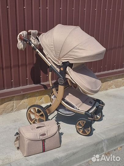 Коляска 2в1 трансформер Новая (Кремовый)