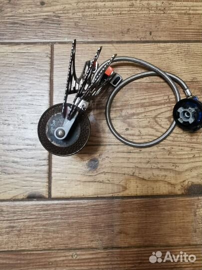 Горелка с преходником на два балона