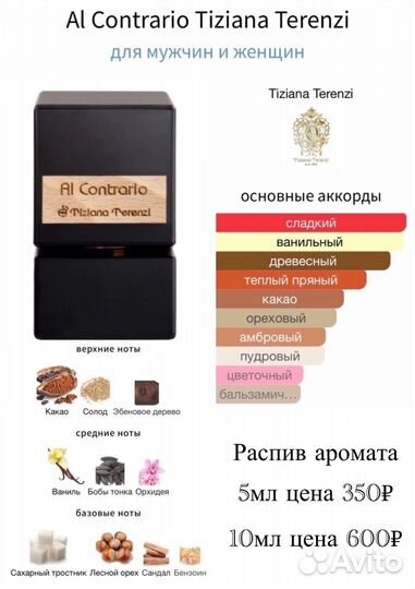 Al Contrario Tiziana Terenzi распив