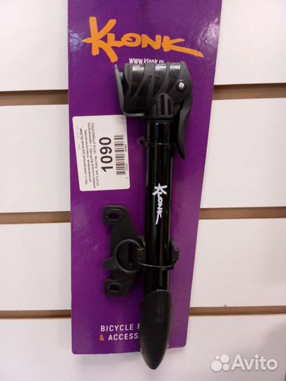 Насос Klonk дв. головка и крепление для велосипеда