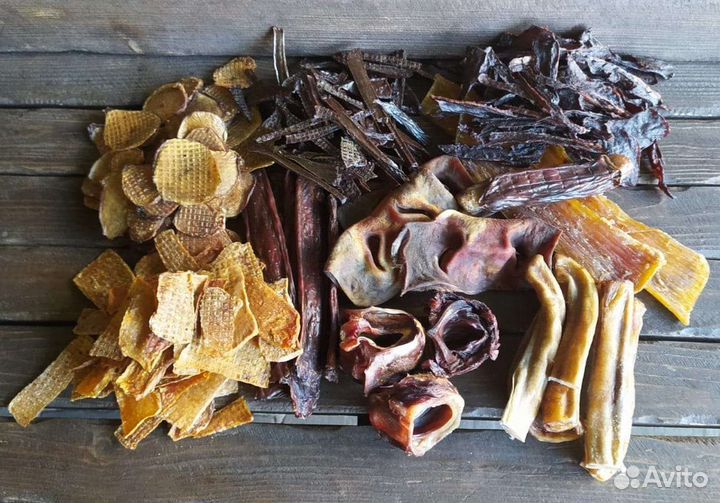 Сушеные лакомства для собак