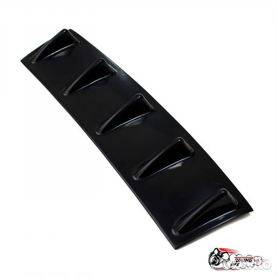 Диффузор (накладка) заднего бампера с плавниками