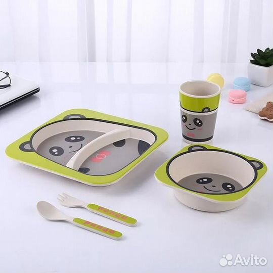 Детская посуда из бамбука
