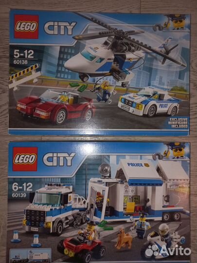 Lego City 60139 lego 60138 лего 60206