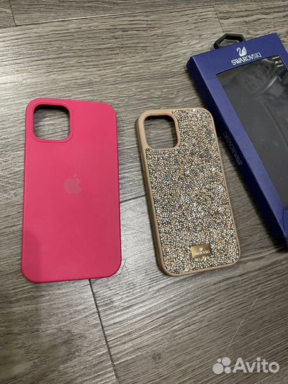 Чехлы силиконовый и Swarovski на iPhone 12 Pro