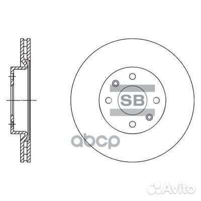 Диск тормозной SD3061 Sangsin brake